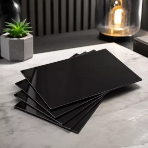 Corte de Acrílico Negro