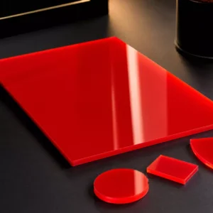 Corte de Acrílico Rojo