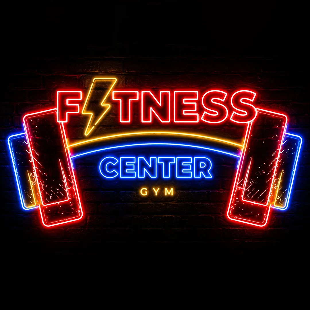Letrero de neón para gimnasio