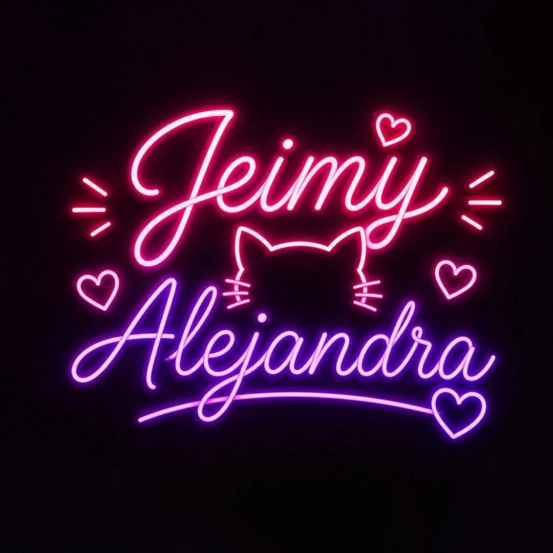 Letrero luminoso personalizado