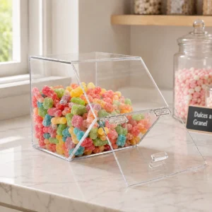 Dulcero Diamante, dispensador de acrílico para dulces de Lumacril